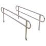 Kartrite Aluminium Safety Handrails for 8ft Wheelchair Ramp Rustproof Support Side Rails for Mobility Scooter Walker thumbnail 1