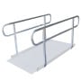 Kartrite Aluminium Safety Handrails for 6ft Wheelchair Ramp - Rust Free Outdoor Support Side Rails for Mobility thumbnail 2