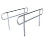 Kartrite Aluminium Safety Handrails for 6ft Wheelchair Ramp - Rust Free Outdoor Support Side Rails for Mobility thumbnail 1