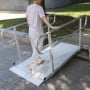 Kartrite Aluminium Safety Handrails for 6ft Wheelchair Ramp - Rust Free Outdoor Support Side Rails for Mobility thumbnail 8