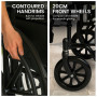 Orthonica 24in Foldable Steel Wheelchair - Black thumbnail 8