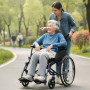 Orthonica 20In Self Propelled Foldable Steel Wheelchair Lightweight & Portable thumbnail 10
