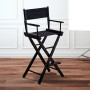 Sarantino Tall Directors Chair - Black thumbnail 7