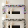 Christabelle 2.74m Alpine Snow Christmas Garland Pre Lit Multi Function LED Timer Flocked Pine Cones thumbnail 10