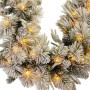 Christabelle 2.74m Alpine Snow Christmas Garland Pre Lit Multi Function LED Timer Flocked Pine Cones thumbnail 14