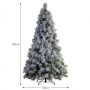 Christabelle 2.3m 7.5ft Alpine Snow Christmas Tree Pre Lit Multi Function LED Flocked Pine Cones Hinged Branches Home thumbnail 6