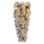 Christabelle 90cm Alpine Snow Christmas Teardrop Pre Lit Multi Function LED Timer Flocked Pine Cones Home thumbnail 3