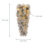 Christabelle 90cm Alpine Snow Christmas Teardrop Pre Lit Multi Function LED Timer Flocked Pine Cones Home thumbnail 6