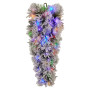 Christabelle 90cm Alpine Snow Christmas Teardrop Pre Lit Multi Function LED Timer Flocked Pine Cones Home thumbnail 1