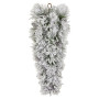 Christabelle 90cm Alpine Snow Christmas Teardrop Pre Lit Multi Function LED Timer Flocked Pine Cones Home thumbnail 7