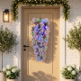 Christabelle 90cm Alpine Snow Christmas Teardrop Pre Lit Multi Function LED Timer Flocked Pine Cones Home thumbnail 11