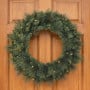 Christabelle 61cm Dorset Pine Christmas Wreath Pre Lit Multi Function LED Battery Operated Front Door Xmas Decoration Home thumbnail 3