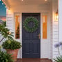 Christabelle 61cm Dorset Pine Christmas Wreath Pre Lit Multi Function LED Battery Operated Front Door Xmas Decoration Home thumbnail 9