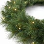 Christabelle 61cm Dorset Pine Christmas Wreath Pre Lit Multi Function LED Battery Operated Front Door Xmas Decoration Home thumbnail 12