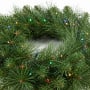 Christabelle 61cm Dorset Pine Christmas Wreath Pre Lit Multi Function LED Battery Operated Front Door Xmas Decoration Home thumbnail 13