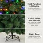 Christabelle 1.8m 6ft Pre-Lit Green Artificial Christmas Tree Dorset Pine 160 Multi-Function LEDs & Metal Stand thumbnail 7
