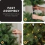 Christabelle 1.8m 6ft Pre-Lit Green Artificial Christmas Tree Dorset Pine 160 Multi-Function LEDs & Metal Stand thumbnail 8