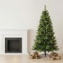 Christabelle 7.5ft 2.3m Dorset Pine Green Pre-Lit Artificial Christmas Tree, 220 Multi-Function LEDs & Metal Stand thumbnail 4