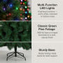 Christabelle 7.5ft 2.3m Dorset Pine Green Pre-Lit Artificial Christmas Tree, 220 Multi-Function LEDs & Metal Stand thumbnail 7