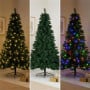 Christabelle 7.5ft 2.3m Dorset Pine Green Pre-Lit Artificial Christmas Tree, 220 Multi-Function LEDs & Metal Stand thumbnail 10
