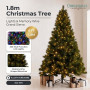 Christabelle 1.8m 6ft Grand Sierra Christmas Tree Pre Lit Multi Function LED Memory Wire Artificial Indoor Xmas Decor thumbnail 2
