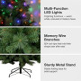 Christabelle 1.8m 6ft Grand Sierra Christmas Tree Pre Lit Multi Function LED Memory Wire Artificial Indoor Xmas Decor thumbnail 5