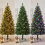 Christabelle 1.8m 6ft Grand Sierra Christmas Tree Pre Lit Multi Function LED Memory Wire Artificial Indoor Xmas Decor thumbnail 7