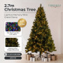 Christabelle 2.7m 9ft Grand Sierra Christmas Tree Pre Lit Multi Function LED Memory Wire Artificial Indoor Xmas Decor thumbnail 2