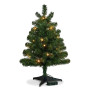 Christabelle 61cm 2ft Highland Pine Christmas Tree Pre Lit Warm White LED Timer Tabletop Artificial Indoor Xmas Decor thumbnail 1