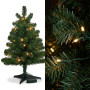 Christabelle 61cm 2ft Highland Pine Christmas Tree Pre Lit Warm White LED Timer Tabletop Artificial Indoor Xmas Decor thumbnail 4