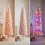 Christabelle 1.8m 6ft Pink Fairy Floss Christmas Tree Pre Lit RGB LED Flocked Slim Artificial Indoor Xmas Decor Home thumbnail 10