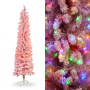 Christabelle 1.8m 6ft Pink Fairy Floss Christmas Tree Pre Lit RGB LED Flocked Slim Artificial Indoor Xmas Decor Home thumbnail 12