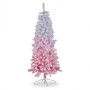 Christabelle 1.8m 6ft Pink Ombre Christmas Tree Pre Lit Warm White LED Foliage Artificial Indoor Xmas Decor Home thumbnail 3