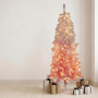 Christabelle 1.8m 6ft Pink Ombre Christmas Tree Pre Lit Warm White LED Foliage Artificial Indoor Xmas Decor Home thumbnail 4