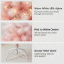 Christabelle 1.8m 6ft Pink Ombre Christmas Tree Pre Lit Warm White LED Foliage Artificial Indoor Xmas Decor Home thumbnail 6