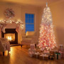 Christabelle 1.8m 6ft Pink Ombre Christmas Tree Pre Lit Warm White LED Foliage Artificial Indoor Xmas Decor Home thumbnail 10