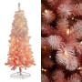 Christabelle 1.8m 6ft Pink Ombre Christmas Tree Pre Lit Warm White LED Foliage Artificial Indoor Xmas Decor Home thumbnail 11