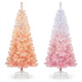 Christabelle 1.8m 6ft Pink Ombre Christmas Tree Pre Lit Warm White LED Foliage Artificial Indoor Xmas Decor Home thumbnail 12