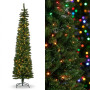 Christabelle 1.8m 6ft Pencil Pine Christmas Tree Pre Lit Multi Function LED Slim Artificial Indoor Xmas Decor Home thumbnail 11