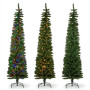 Christabelle 1.8m 6ft Pencil Pine Christmas Tree Pre Lit Multi Function LED Slim Artificial Indoor Xmas Decor Home thumbnail 12