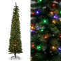 Christabelle 2.3m 7.5ft Pencil Pine Christmas Tree Pre Lit Multi Function LED Slim Artificial Indoor Xmas Decor Home thumbnail 11