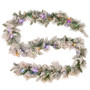 Christabelle 2.7m Snowy Christmas Garland Dorset Pine Pre-Lit with Multi-Function LED Lights Door Decoration thumbnail 1