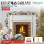 Christabelle 2.7m Snowy Christmas Garland Dorset Pine Pre-Lit with Multi-Function LED Lights Door Decoration thumbnail 2