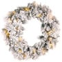 Christabelle 61cm Christmas Wreath Snowy Dorset Pine with Multi-Function LED Lights Tree Door Decoration Ornament thumbnail 4