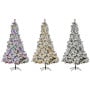 Christabelle 2.3m 7.5ft Snowy Dorset Pine Christmas Tree Pre Lit Multi Function LED Lightly Flocked Artificial Xmas Decor thumbnail 13