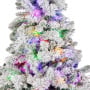 Christabelle 2.3m 7.5ft Snowy Dorset Pine Christmas Tree Pre Lit Multi Function LED Lightly Flocked Artificial Xmas Decor thumbnail 16