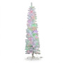 Christabelle 1.8m 6ft White Fairy Floss Christmas Tree Pre Lit RGB LED Flocked Slim 20 Modes Festive Holiday Decoration thumbnail 3