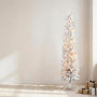 Christabelle 1.8m 6ft White Fairy Floss Christmas Tree Pre Lit RGB LED Flocked Slim 20 Modes Festive Holiday Decoration thumbnail 4