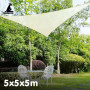Wallaroo Waterproof 160GSM Outdoor Sun Shade Sail Canopy 5m Triangle thumbnail 4