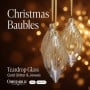 Christabelle 6 Glass Christmas Teardrop Baubles Gold Shimmer Jewels 13cm Xmas Tree Decorations Hanging Ornaments thumbnail 7